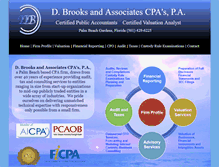 Tablet Screenshot of dbrookscpa.com